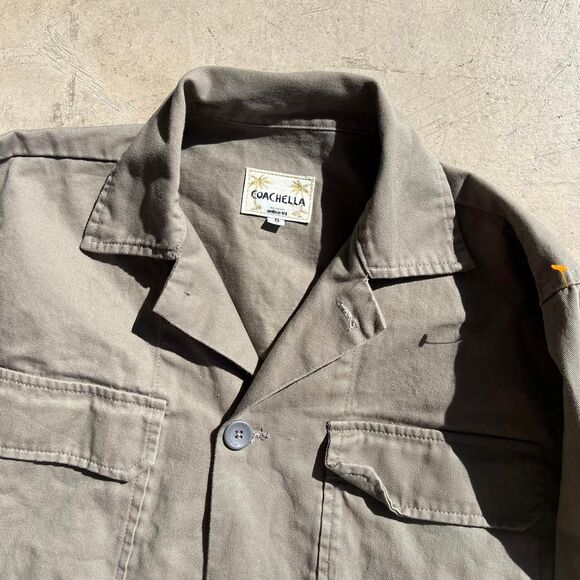 Coachella Authentic Work Button up jacket With Backhit Mens size S - Picture 2 of 3